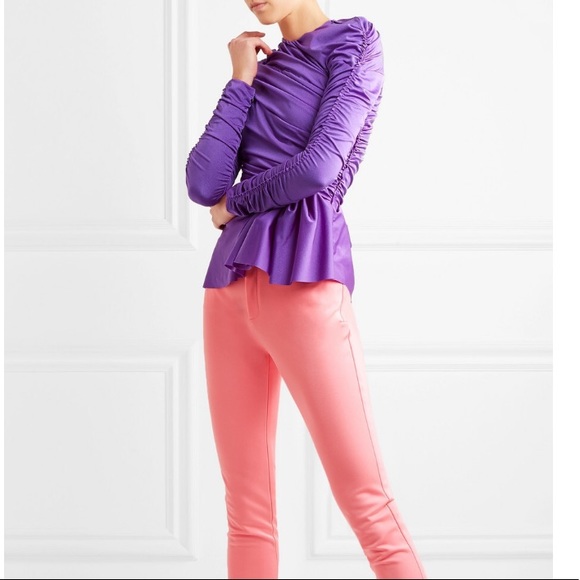 Gorgeous Balenciaga Violet Ruched Top